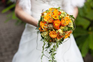 Brautstrauß orange